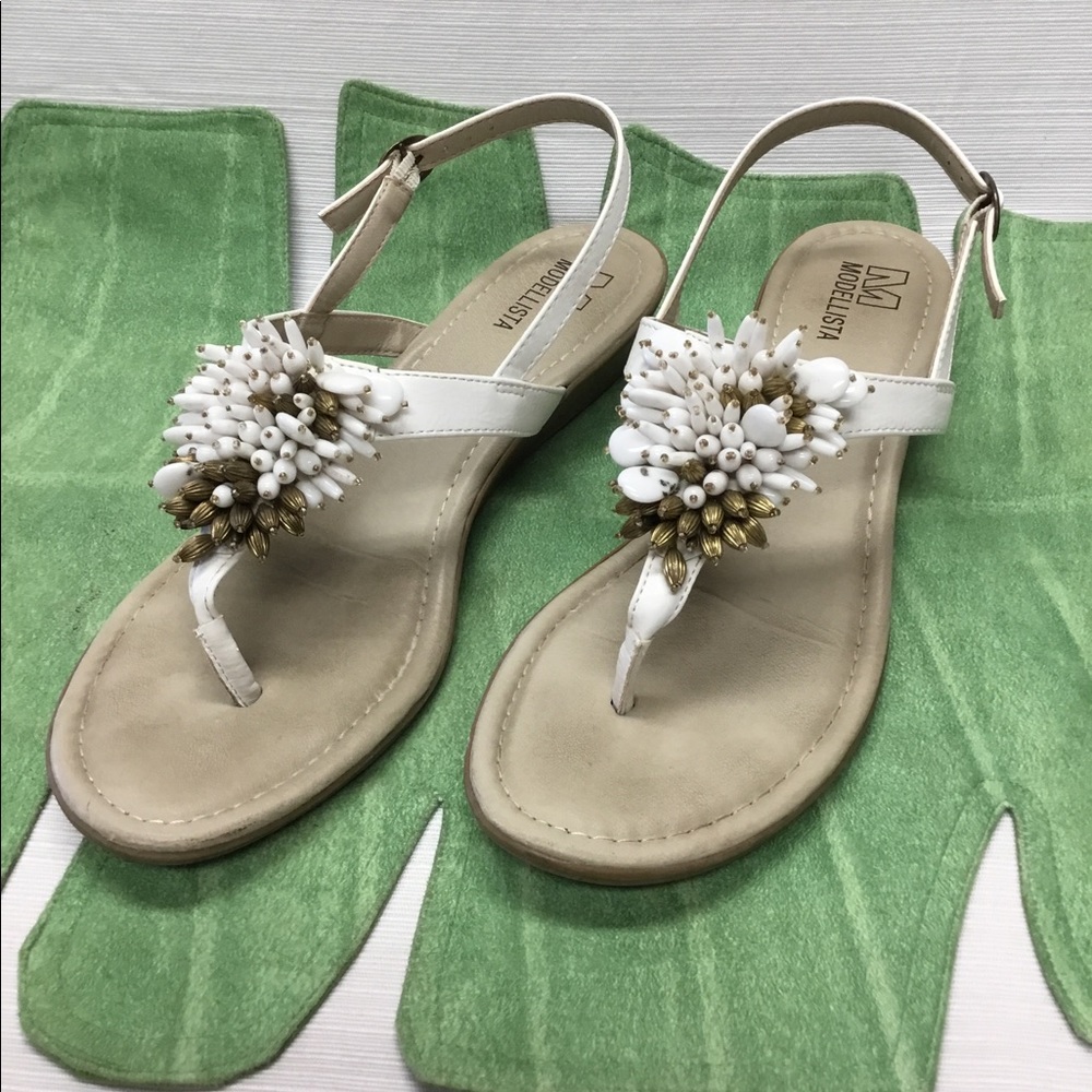 Beaded Thong Sandals by Modellista - Picture 3 of 8
